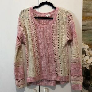 Garage Sweater Pink and Cream
